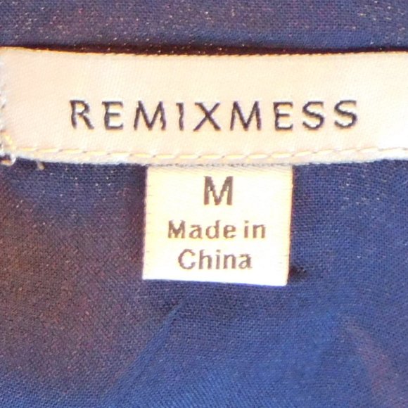 Navy Floral Dress, NWT,  Remixmess - Picture 3 of 3